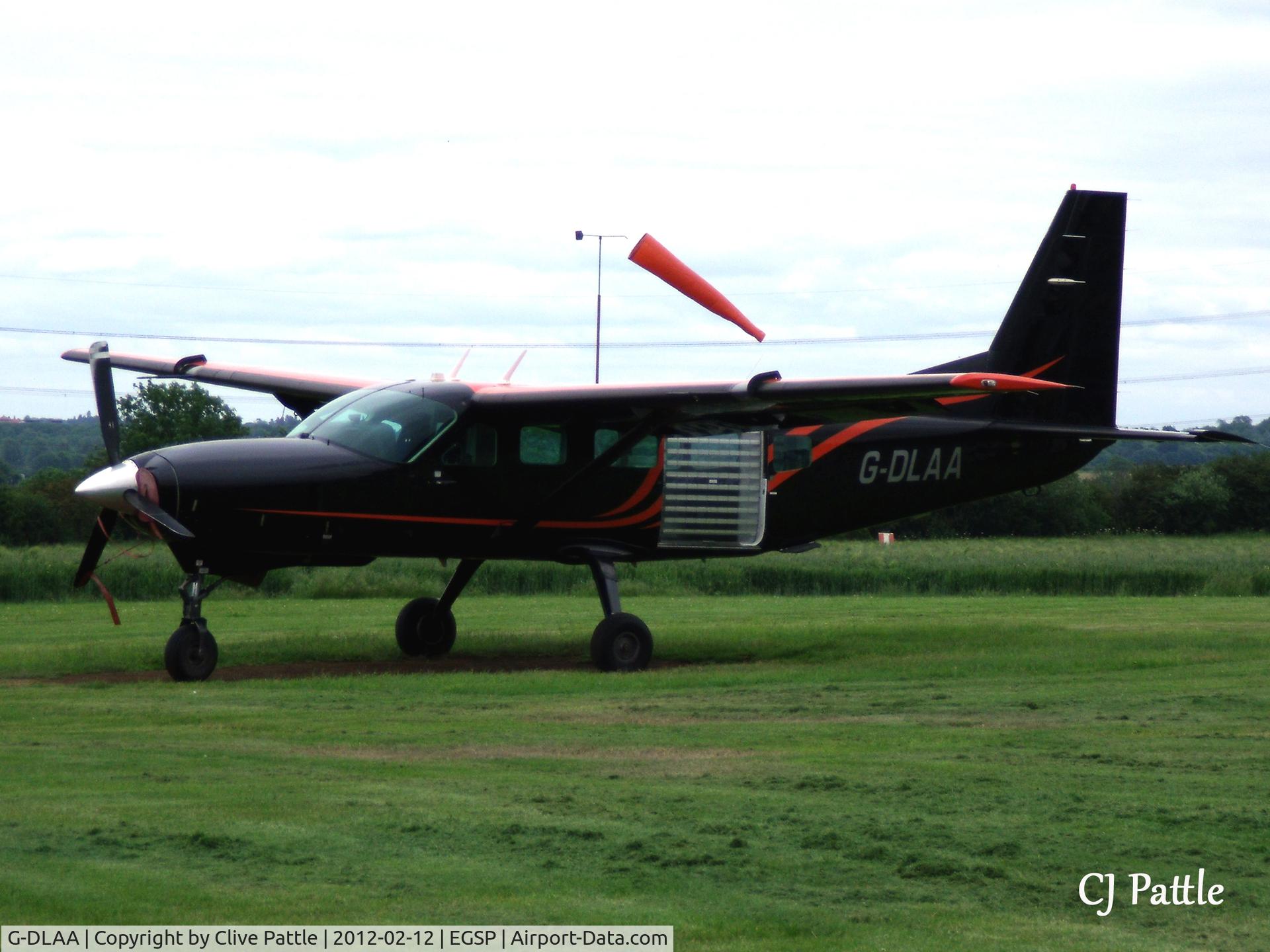 G-DLAA, 2003 Cessna 208 Caravan I C/N 20800367, Resting between jumps at Peterborough/Sibson