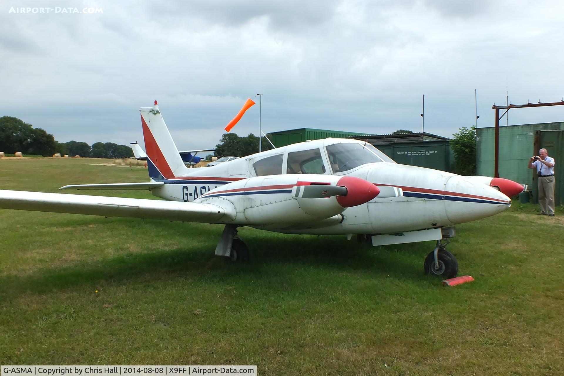 G-ASMA, 1963 Piper PA-30 Twin Comanche Twin Comanche C/N 30-143, at Farley Farm Strip