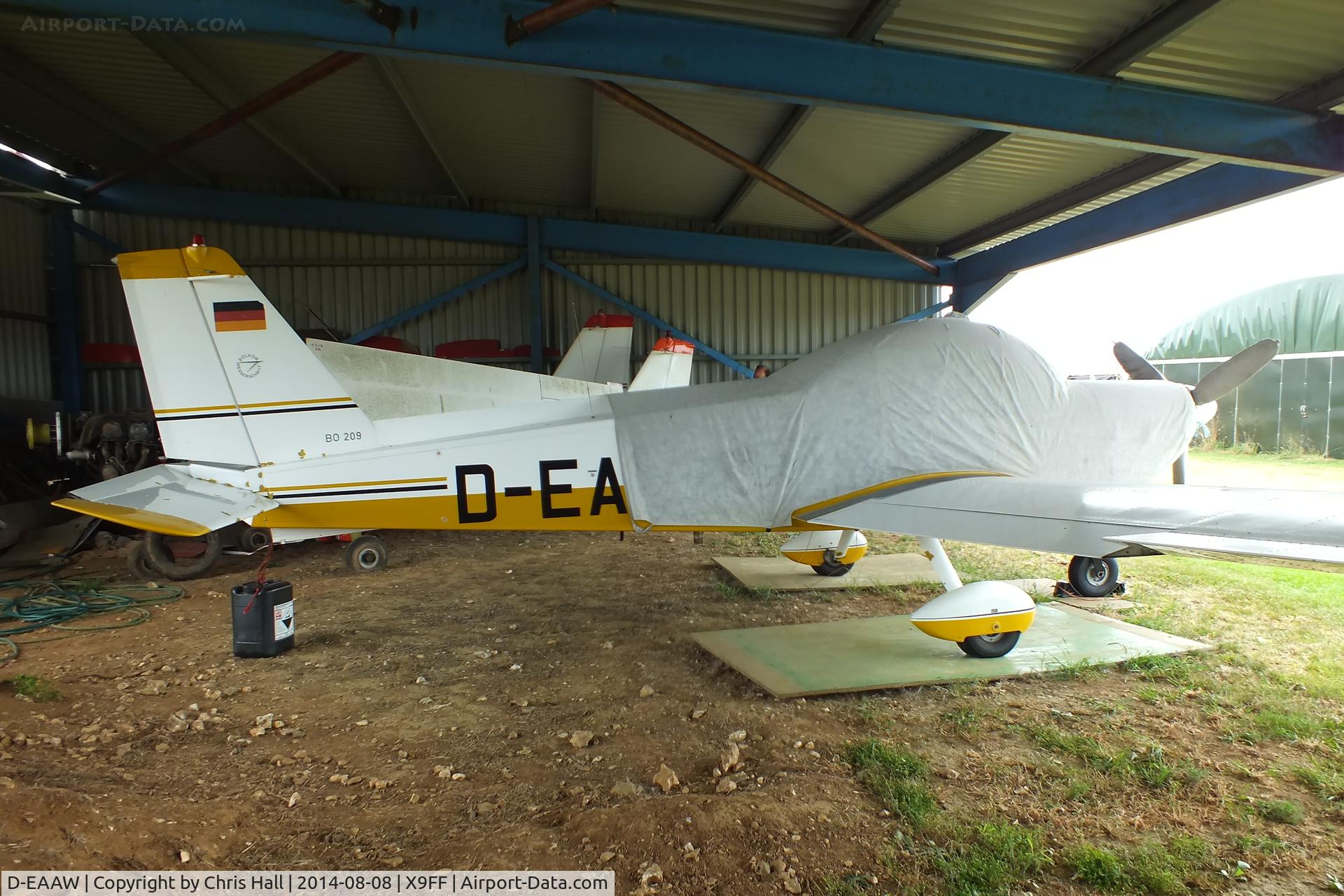 D-EAAW, 1971 Bolkow Bo.209 Monsun 160RV C/N 181, at Farley Farm Strip