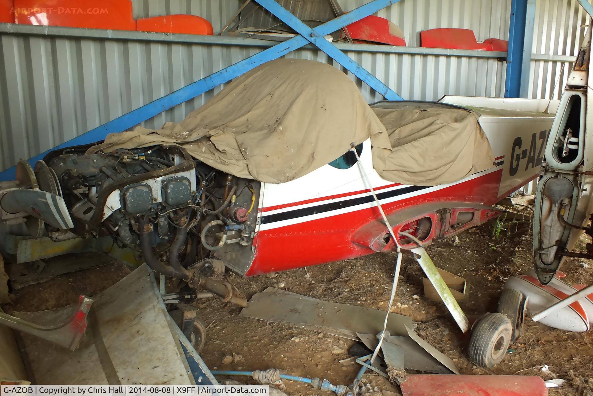 G-AZOB, 1972 Bolkow BO-209 Monsun C/N 184, at Farley Farm Strip