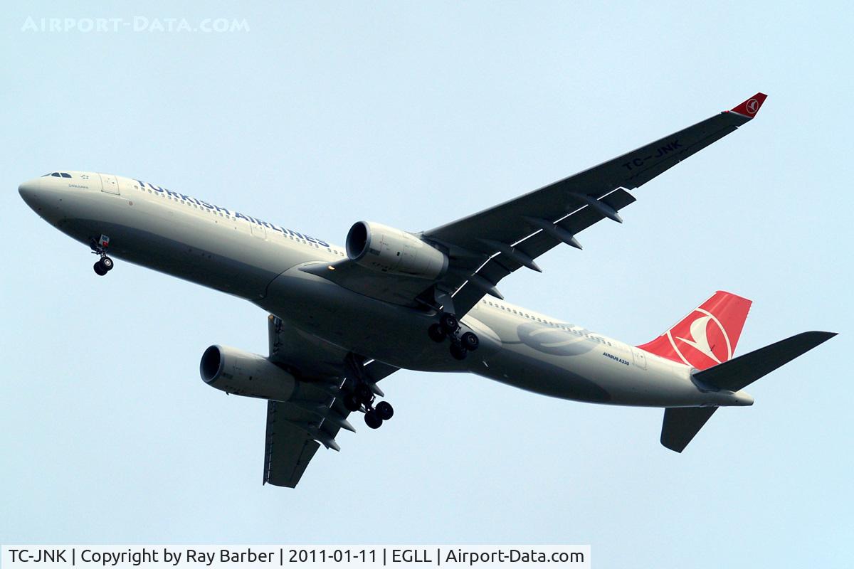 TC-JNK, 2010 Airbus A330-343X C/N 1172, Airbus A330-343X [1172] (THY Turkish Airlines) Home~G 11/01/2011. On approach 27R.