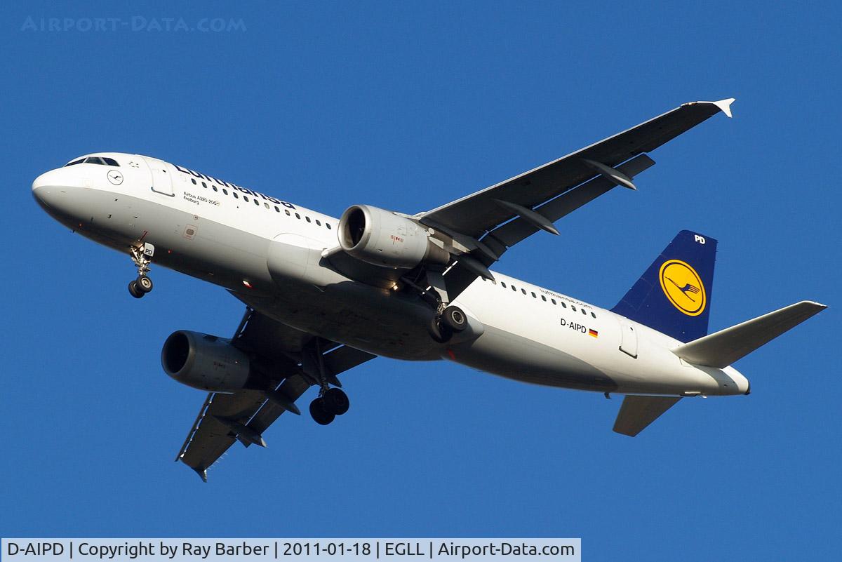 D-AIPD, 1989 Airbus A320-211 C/N 0072, Airbus A320-211 [0072] (Lufthansa) Home~G 18/01/2011. On approach 27R.