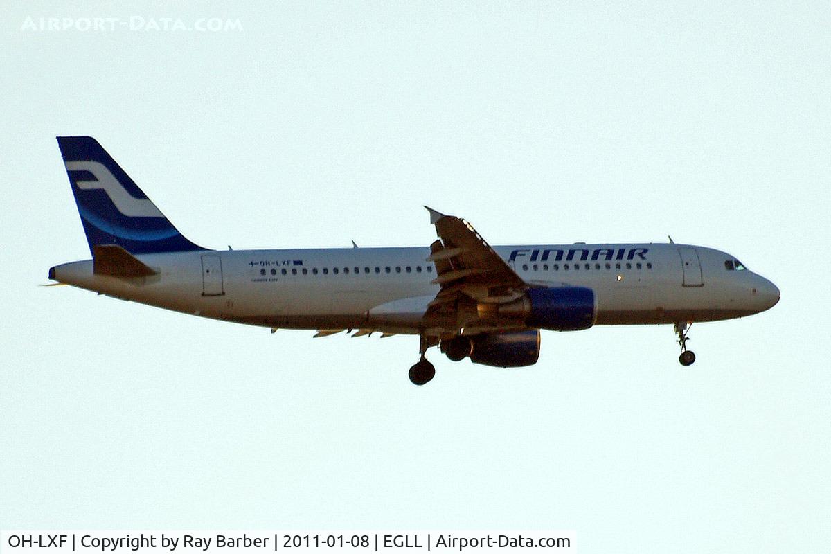 OH-LXF, 2002 Airbus A320-214 C/N 1712, Airbus A320-214 [1712] (Finnair) Home~G 08/01/2011. On approach 27L.