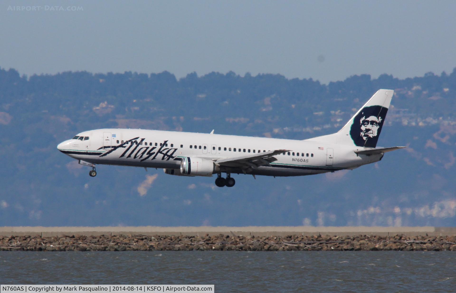 N760AS, 1992 Boeing 737-4Q8 C/N 25098, Boeing 737-400