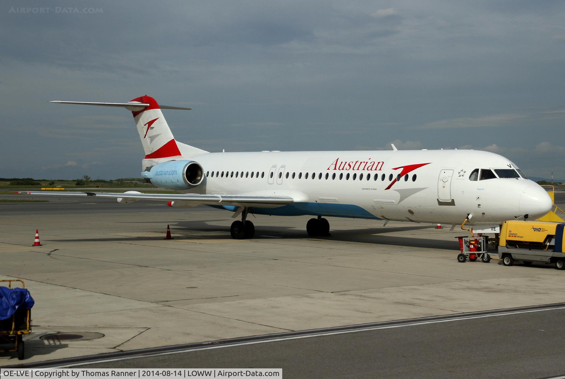 OE-LVE, 1994 Fokker 100 (F-28-0100) C/N 11499, Austrian Fokker 100
