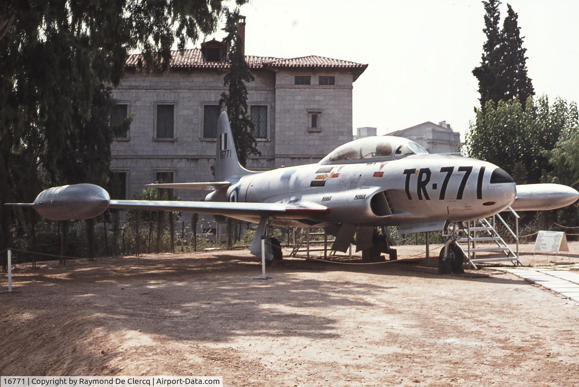 16771, Lockheed T-33A Shooting Star C/N 580-6103, Seen at the War Museum Athens in July 1977.