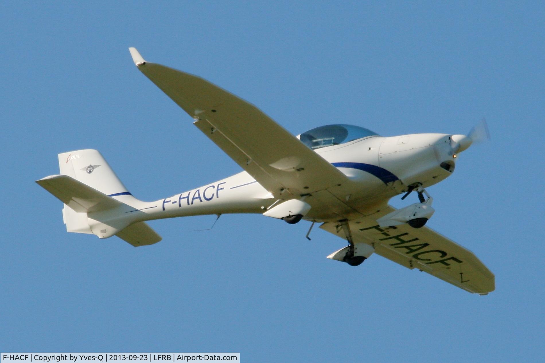 F-HACF, Aquila A210 (AT01) C/N AT01-125, Aquila A210 (AT01), Take off rwy 07R, Brest-Bretagne Airport (LFRB-BES)