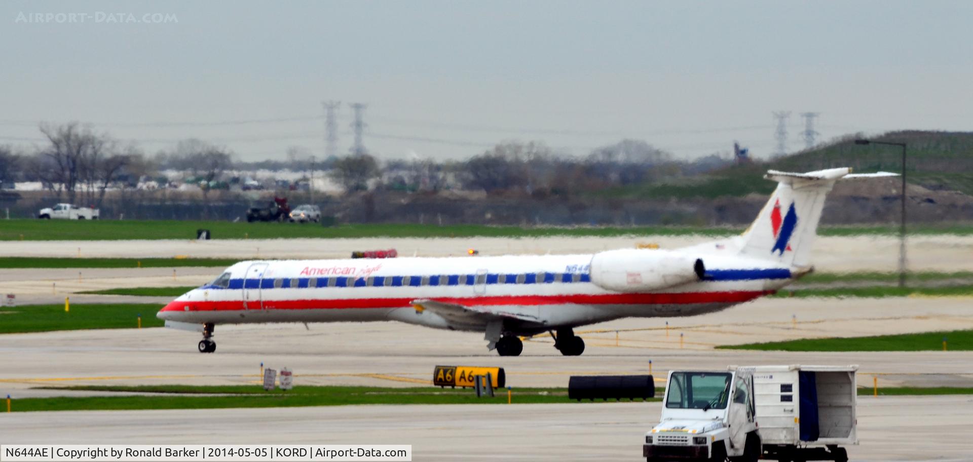 N644AE, 1999 Embraer ERJ-145LR (EMB-145LR) C/N 145204, Taxi O'Hare