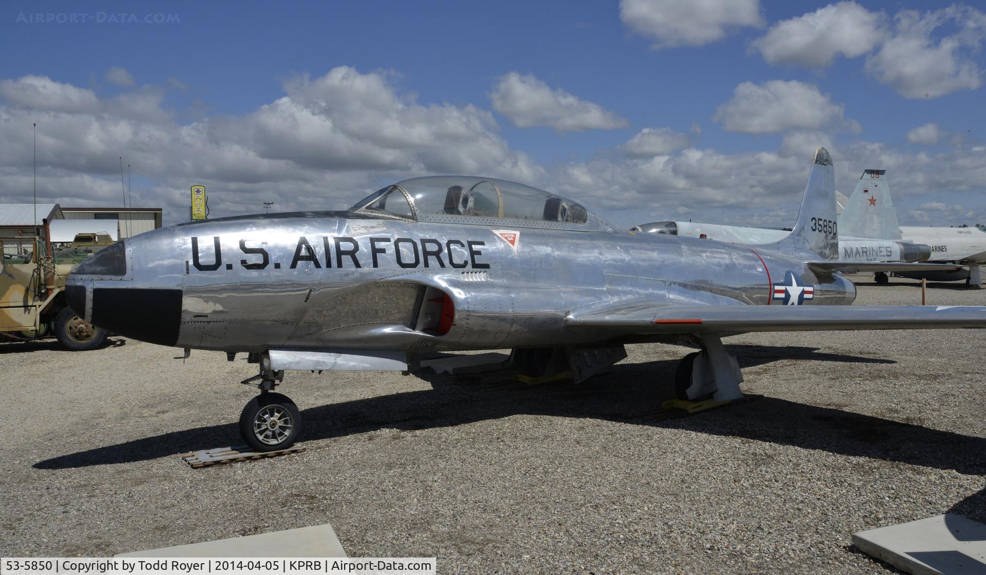 53-5850, 1953 Lockheed RT-33A Shooting Star C/N 580-9291, At the Estrella Air Museum