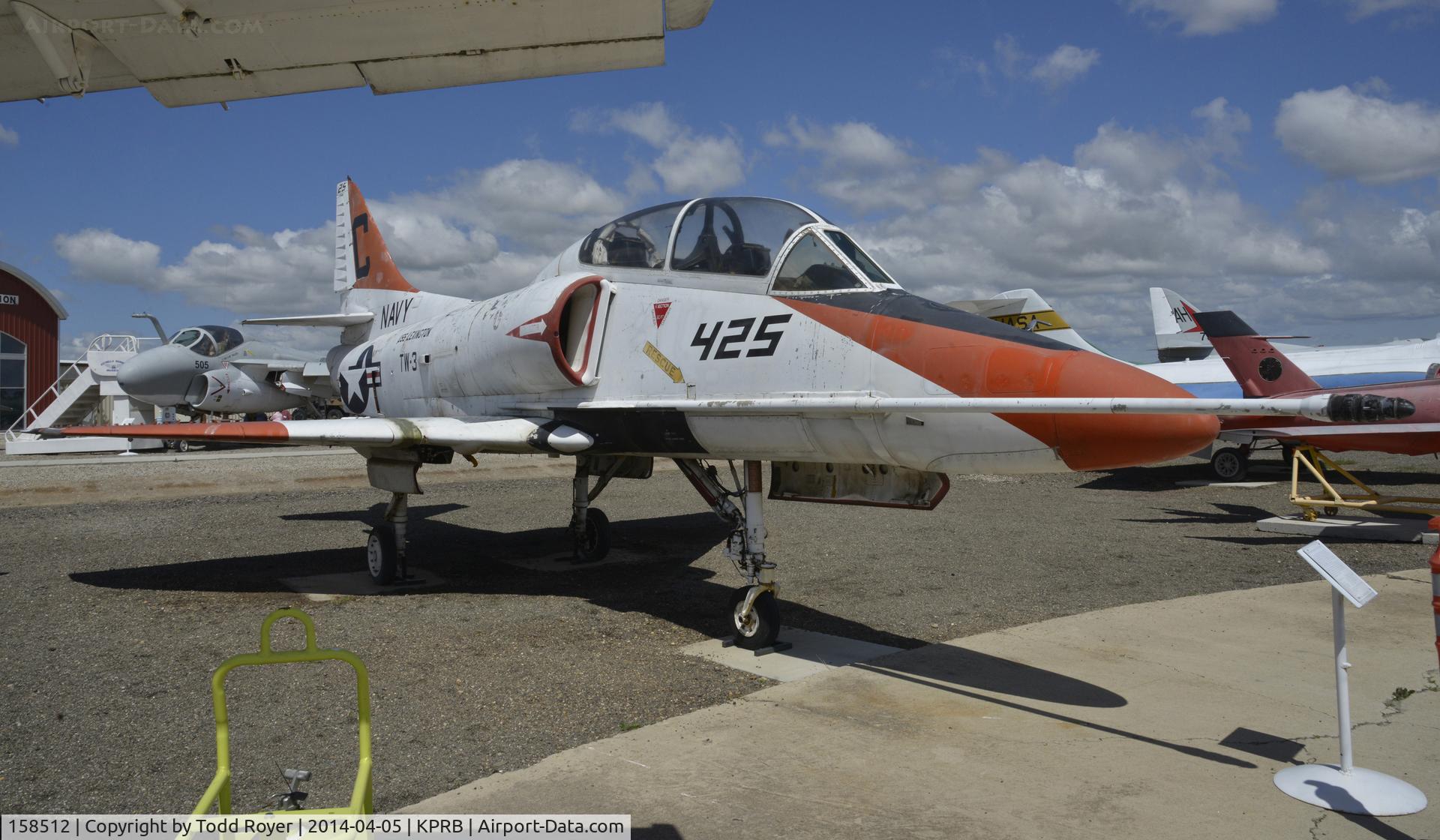 158512, Douglas TA-4J Skyhawk C/N 14317, At the Estrella Air Museum