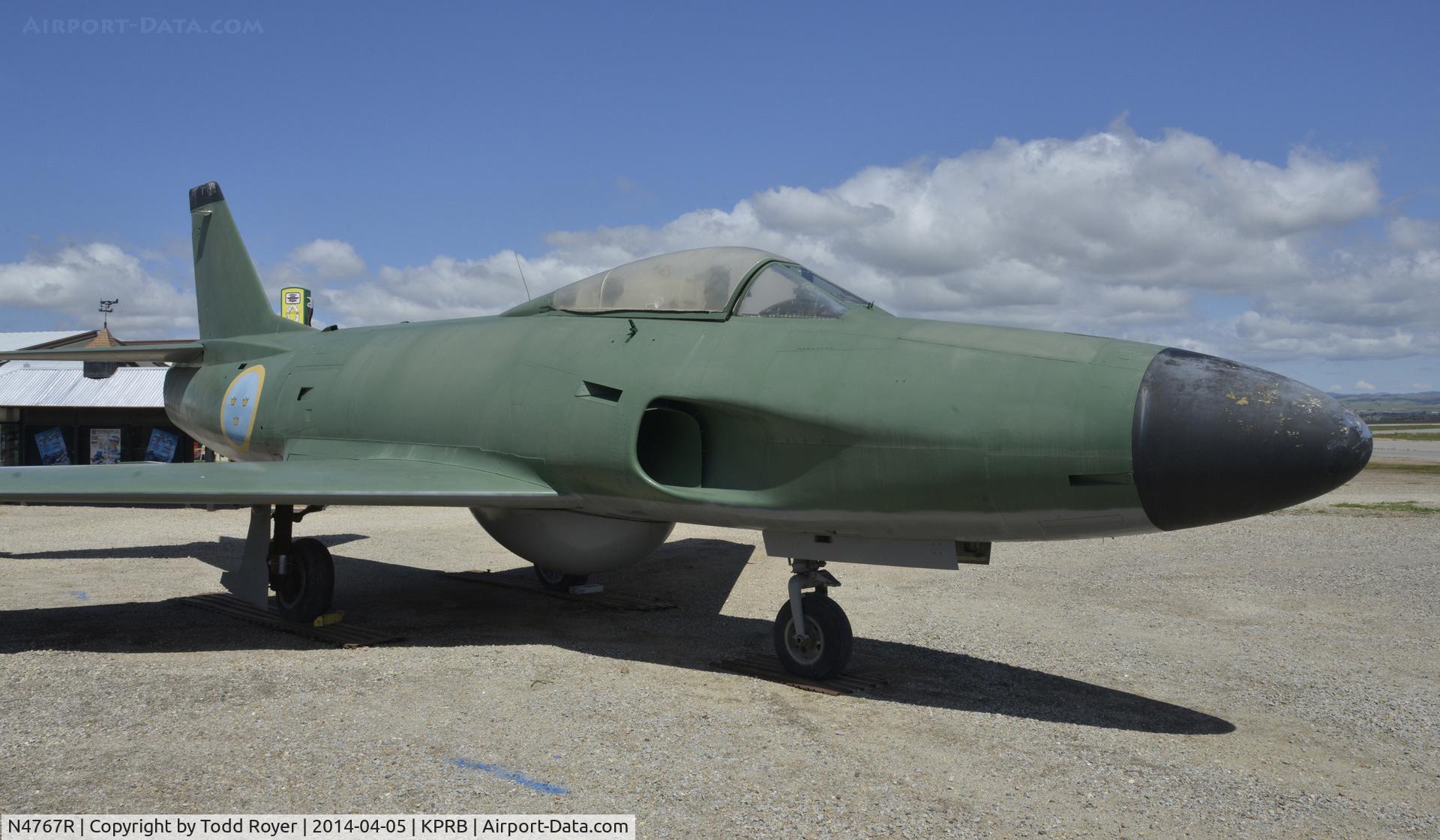 N4767R, Saab A32A Lansen C/N 32-120, At the Estrella Air Museum