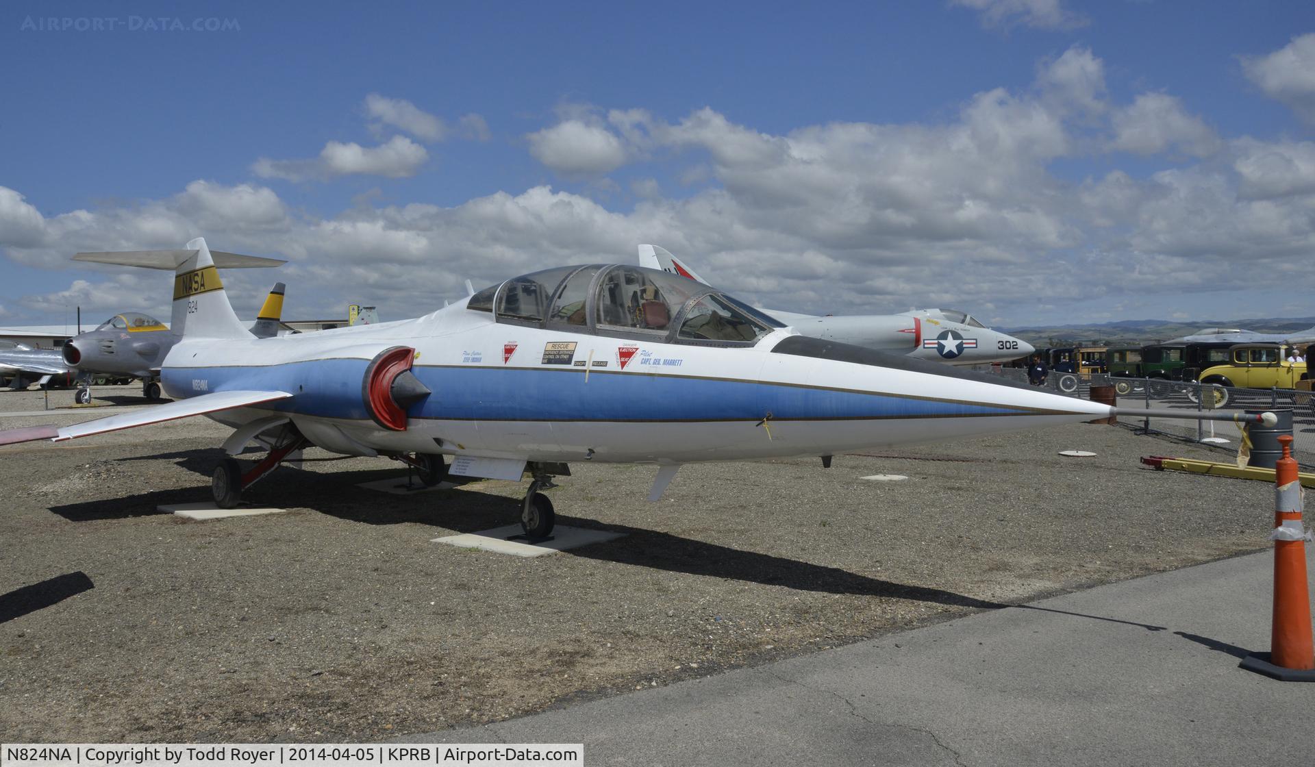 N824NA, 1961 Lockheed TF-104G Starfighter C/N 583D-5735, At the Estrella air Museum