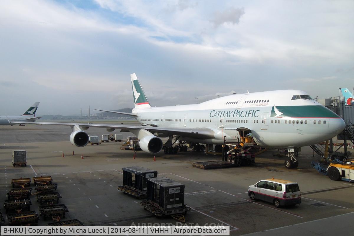 B-HKU, 1993 Boeing 747-412 C/N 27069, At Hong Kong