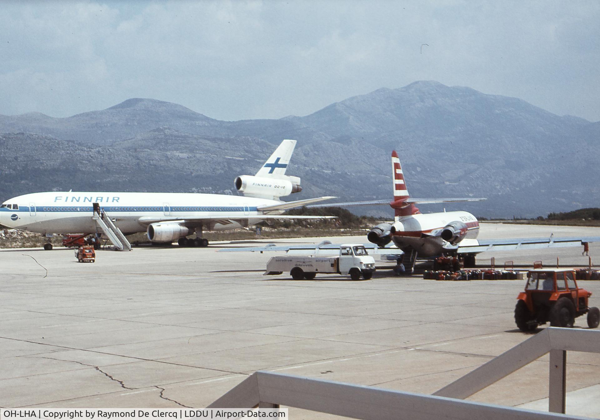 OH-LHA, 1974 McDonnell Douglas DC-10-30 C/N 47956, At Dubrovnik , July 1978.