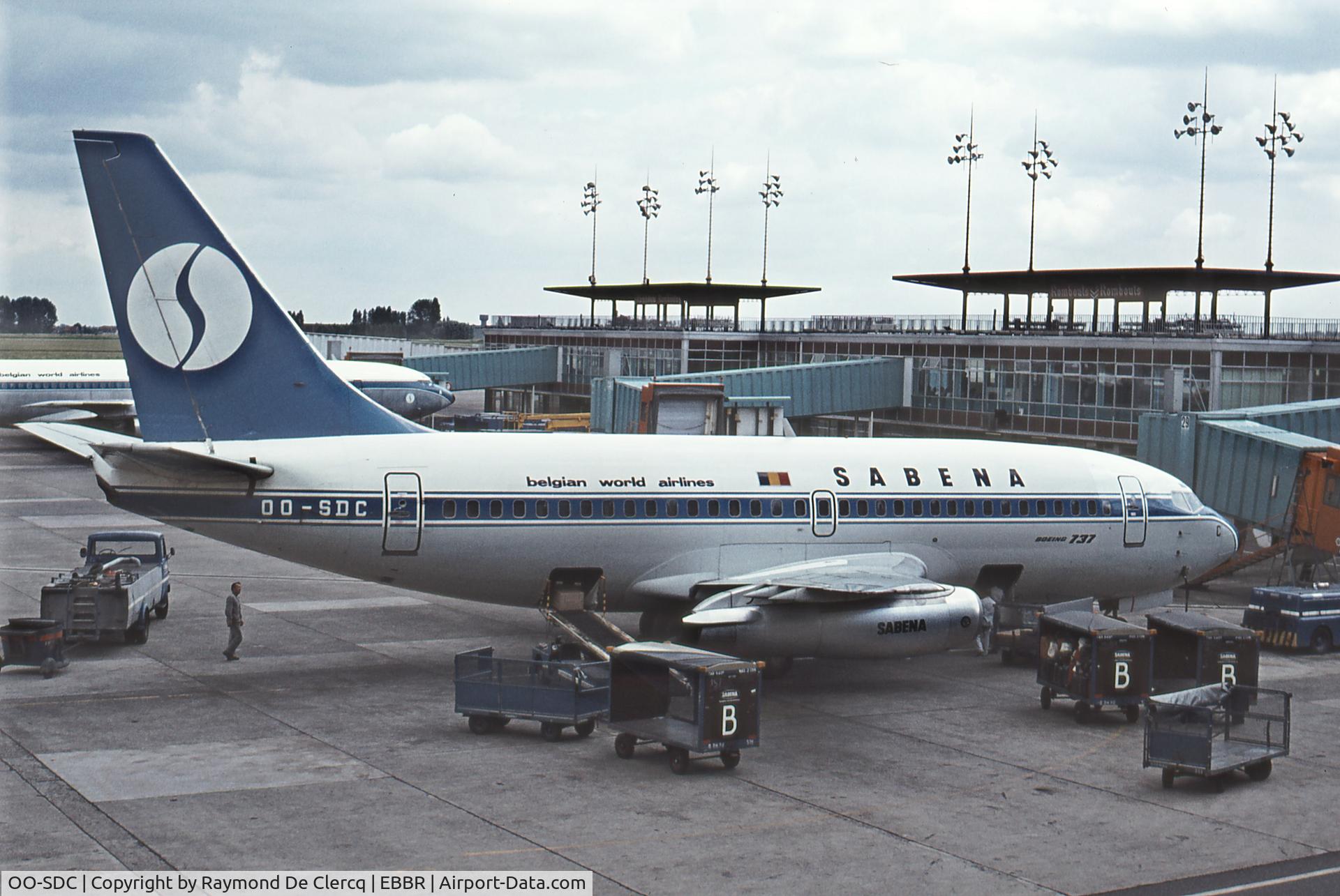 OO-SDC, 1974 Boeing 737-229 C/N 20909, Brussels Airport ,November 1979.