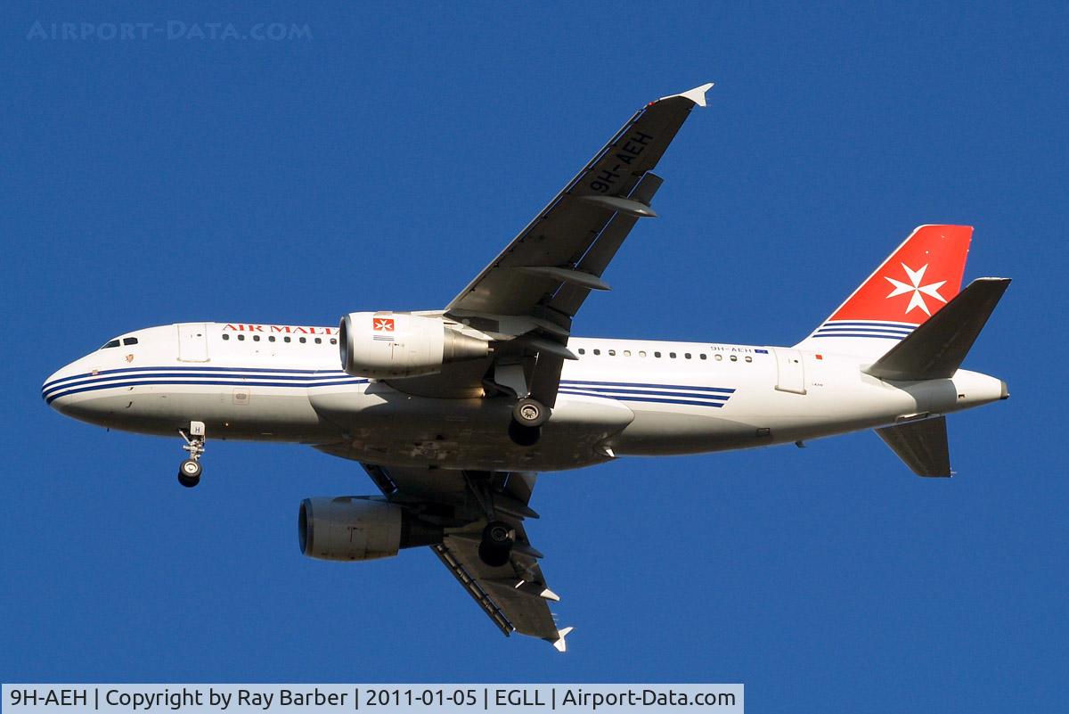 9H-AEH, 2004 Airbus A319-111 C/N 2122, Airbus A319-111 [2122] (Air Malta) Home~G 05/01/2011. On approach 27R.