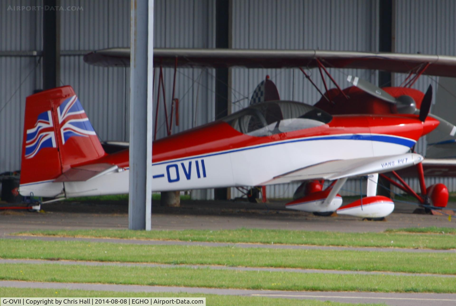 G-OVII, 2007 Vans RV-7 C/N PFA 323-14100, at Thruxton Aerodrome