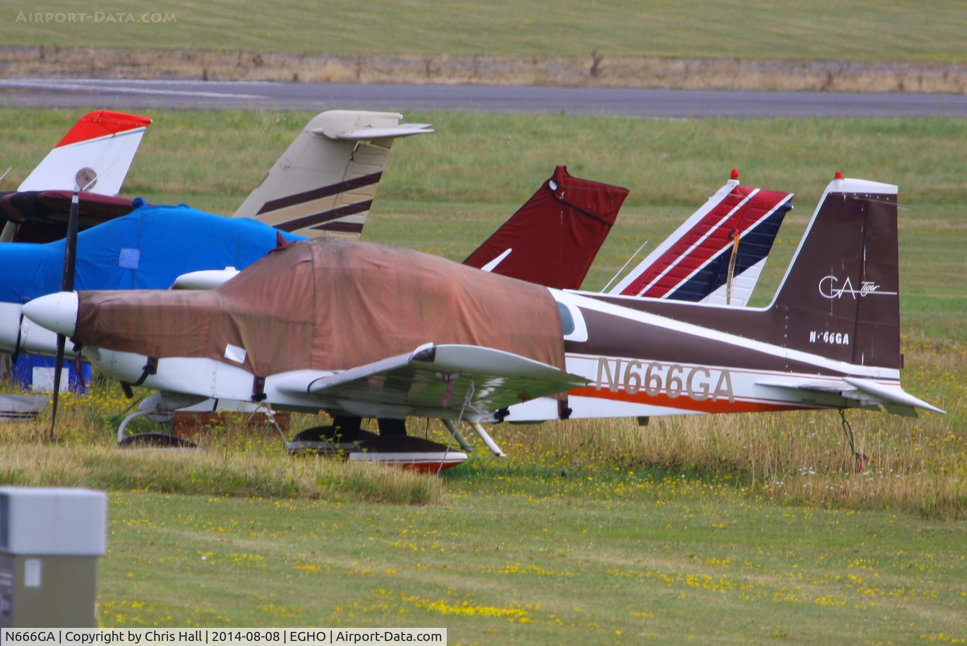 N666GA, 1979 Gulfstream American Corp AA-5B C/N AA5B1136, at Thruxton Aerodrome