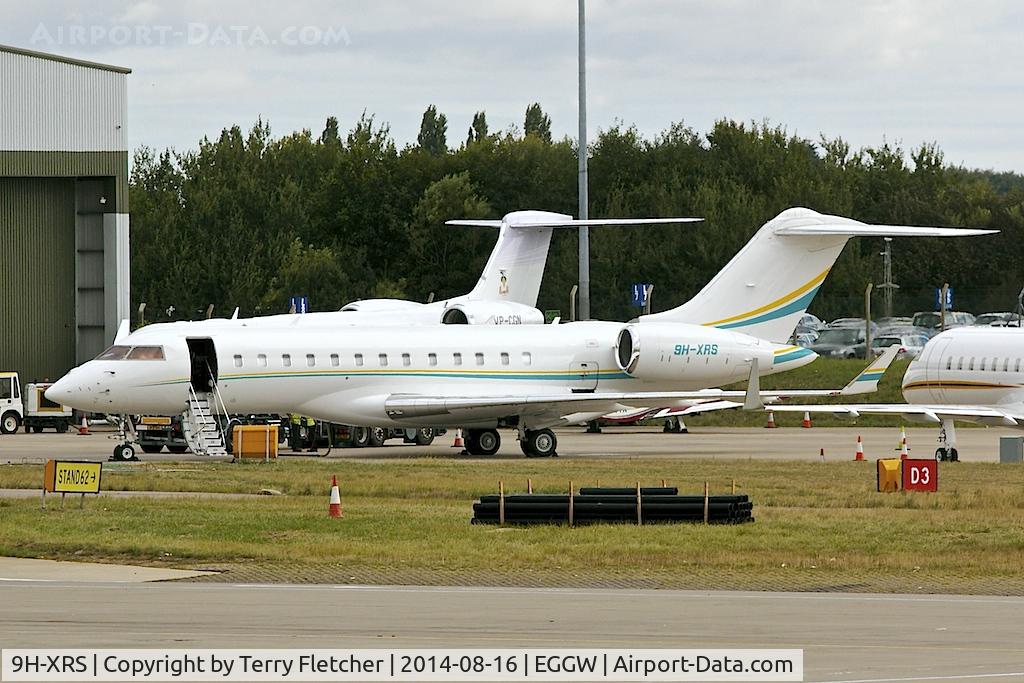 9H-XRS, 2008 Bombardier BD-700-1A10 Global Express C/N 9329, 2008 Bombardier BD-700 1A10 Global Express, c/n: 9329 at Luton