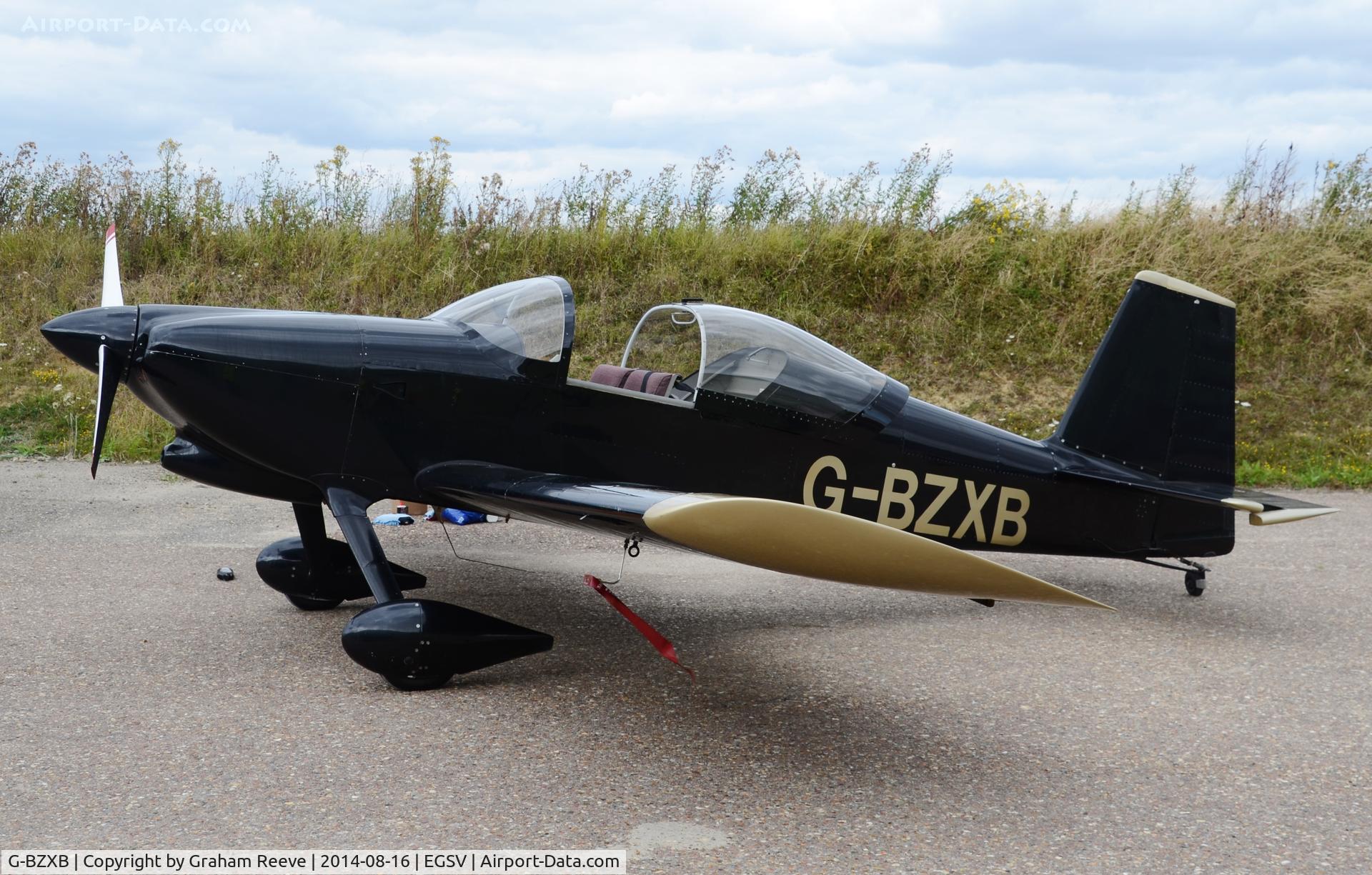 G-BZXB, 2002 Vans RV-6 C/N PFA 181A-13625, Parked at Old Buckenham.