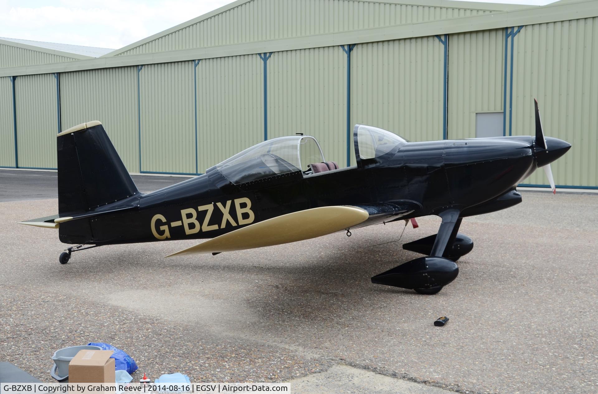 G-BZXB, 2002 Vans RV-6 C/N PFA 181A-13625, Parked at Old Buckenham.