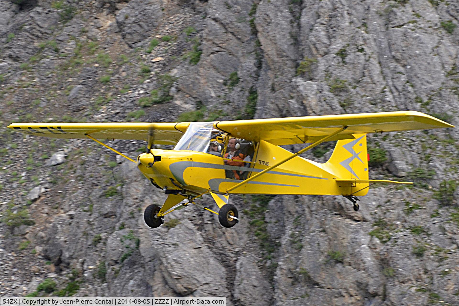 54ZX, Humbert Tétras 912 BS C/N Not found 54ZX, On short final at Valloire.