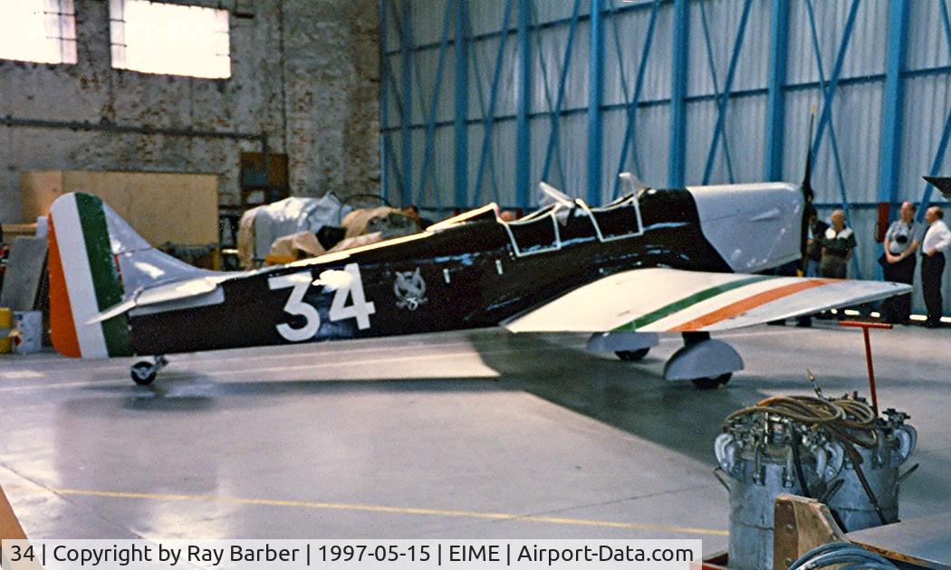 34, Miles M14A Magister C/N 1028, Miles M.14 Magister [1028] (Irish Air Corp) Badonnel~EI 15/05/1997