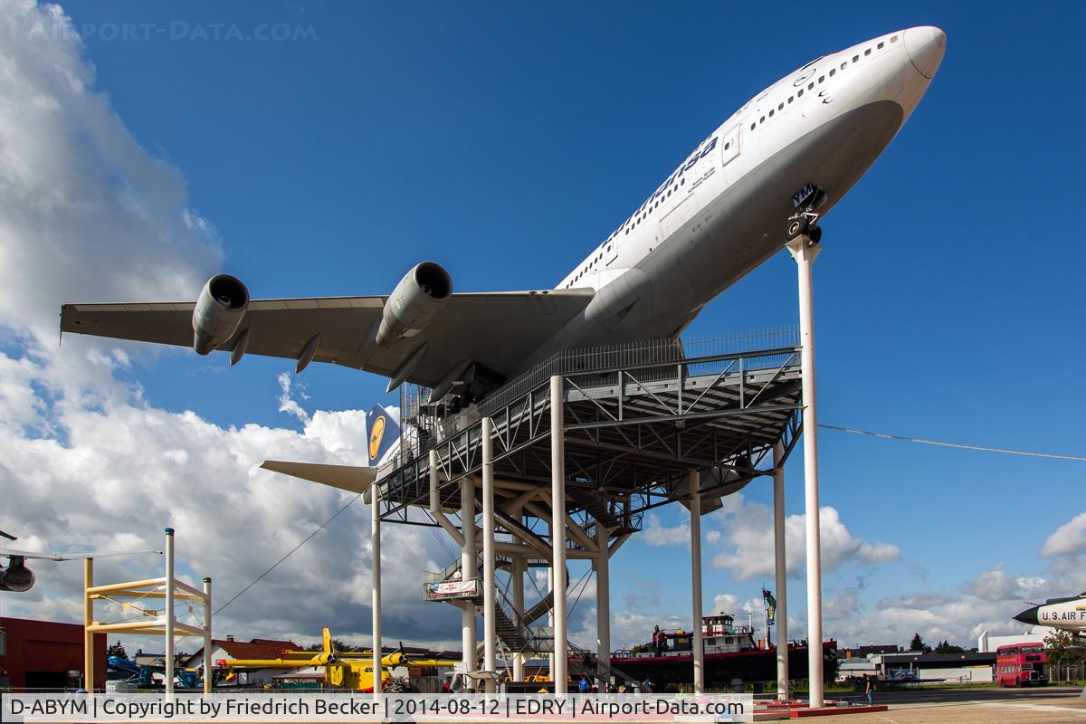 D-ABYM, 1978 Boeing 747-230BM C/N 21588, Jumbo on the pole at Technikmuseum Speyer