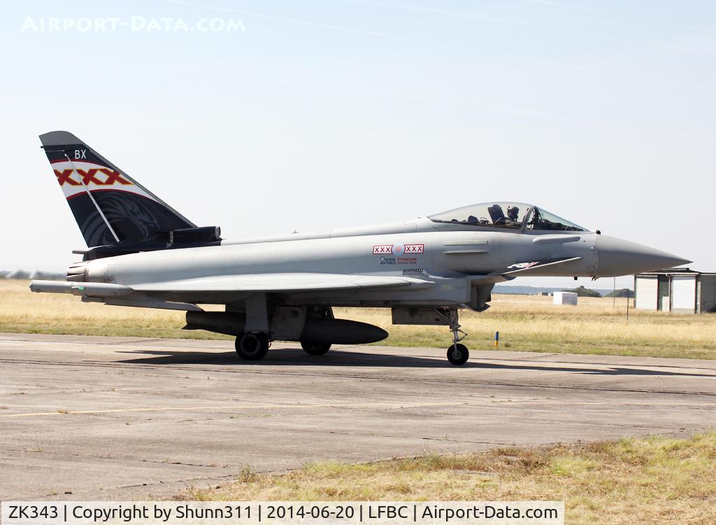 ZK343, 2012 Eurofighter EF-2000 Typhoon FGR4 C/N BS104/380, Participant of the Cazaux AFB Spotterday 2014