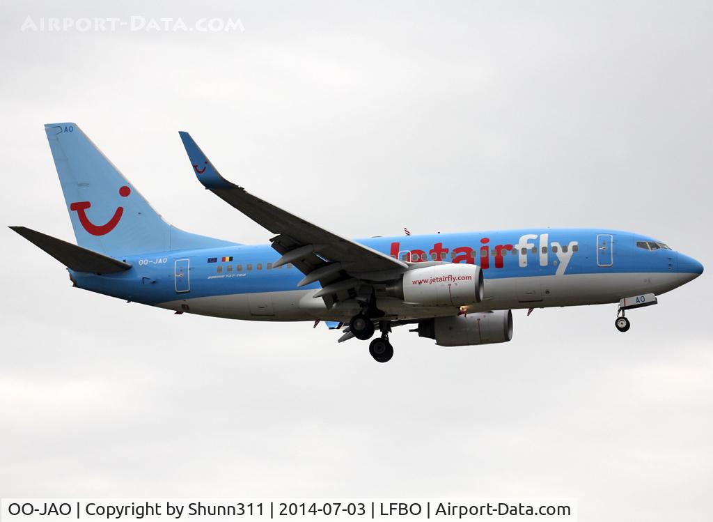 OO-JAO, 2008 Boeing 737-7K5 C/N 35141, Landing rwy 14R