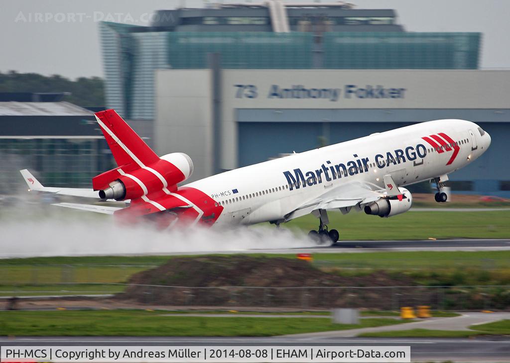 PH-MCS, 1995 McDonnell Douglas MD-11F C/N 48618, Takeoff ...