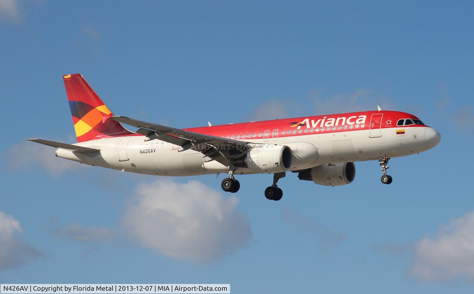 N426AV, 2009 Airbus A320-214 C/N 4026, Avianca A320