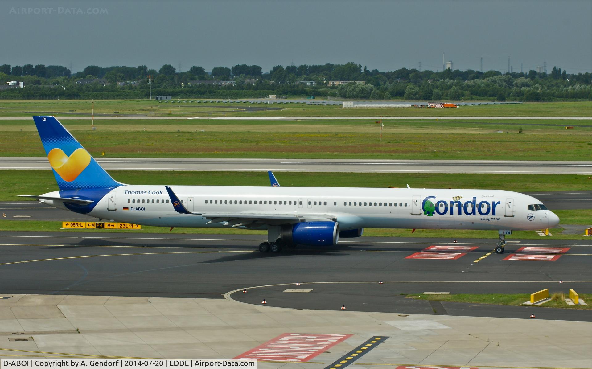 D-ABOI, 2000 Boeing 757-330 C/N 29018, Condor, seen here taxiing at Düsseldorf Int;l(EDDL)