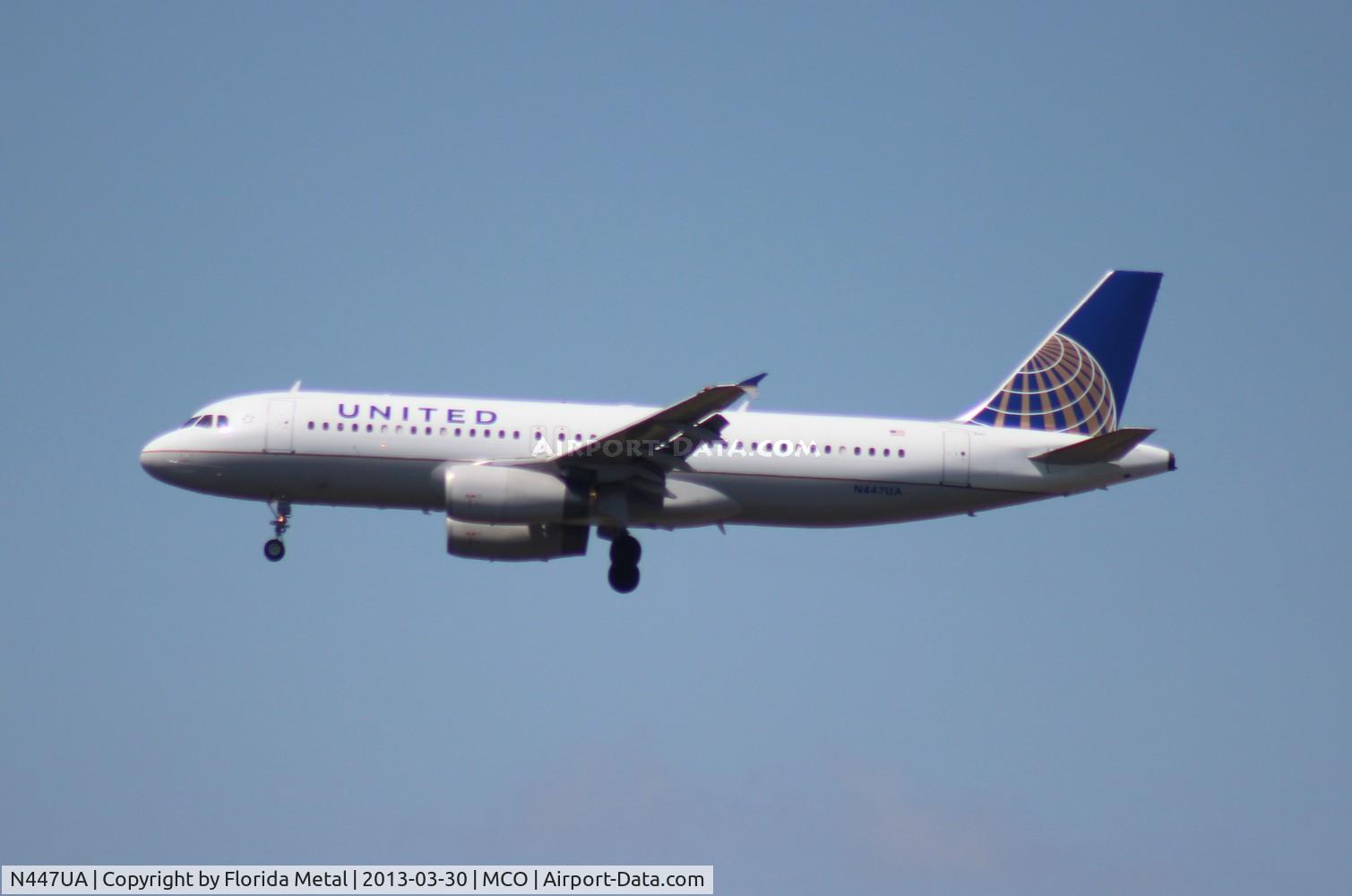 N447UA, 1998 Airbus A320-232 C/N 836, United A320
