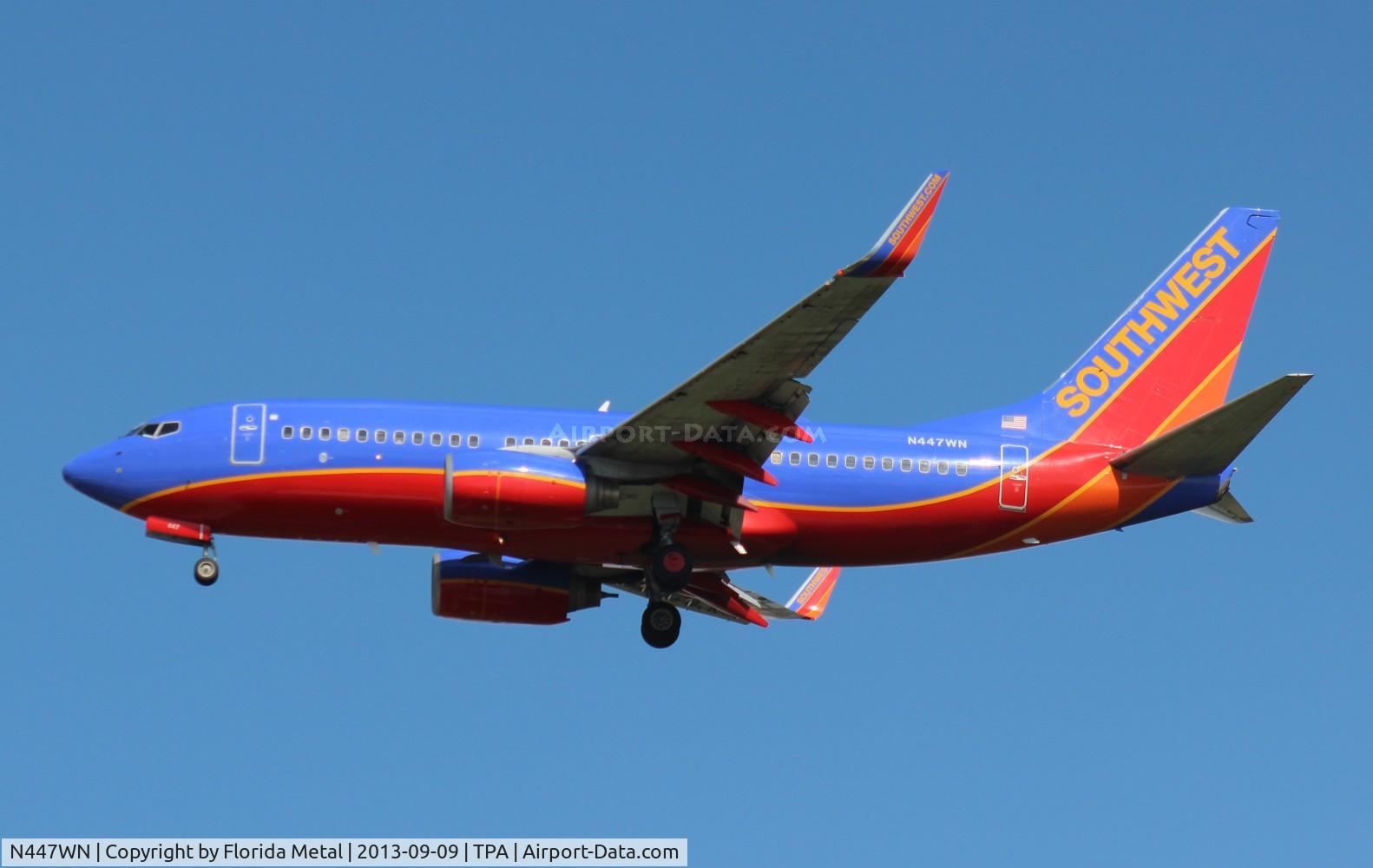 N447WN, 2003 Boeing 737-7H4 C/N 33720, Southwest 737-700