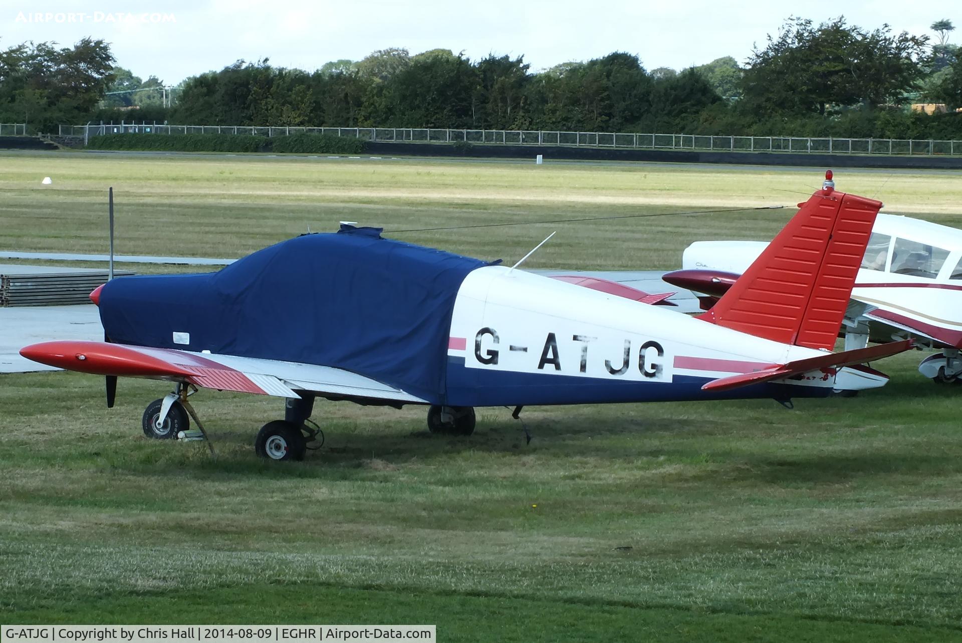 G-ATJG, 1965 Piper PA-28-140 Cherokee C/N 28-21299, at Goodwood airfield