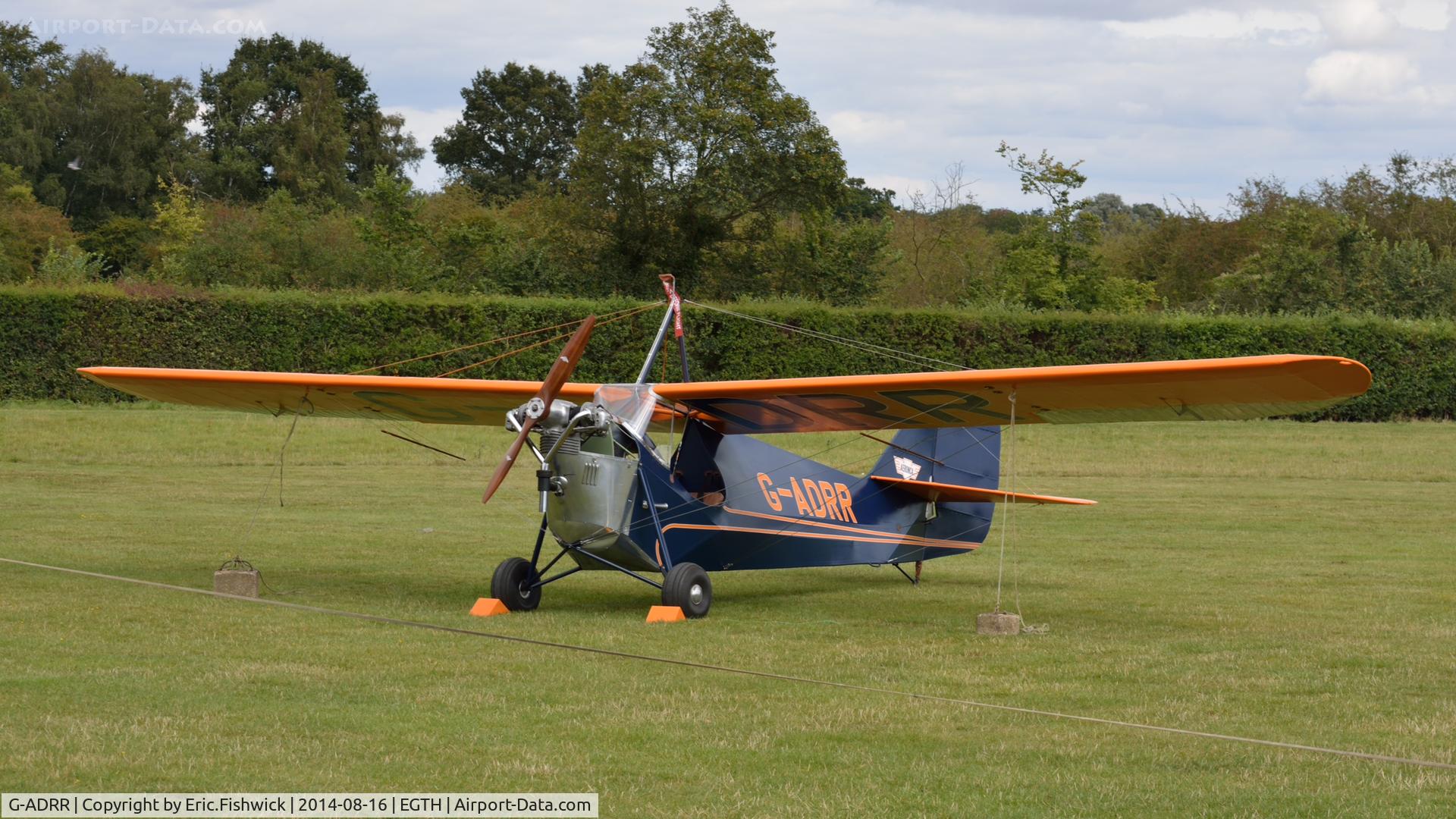 G-ADRR, 1936 Aeronca C-3 Collegian C/N A-734, 3. G-ADRR at The Shuttleworth Collection Flying Proms, Aug. 2014.
