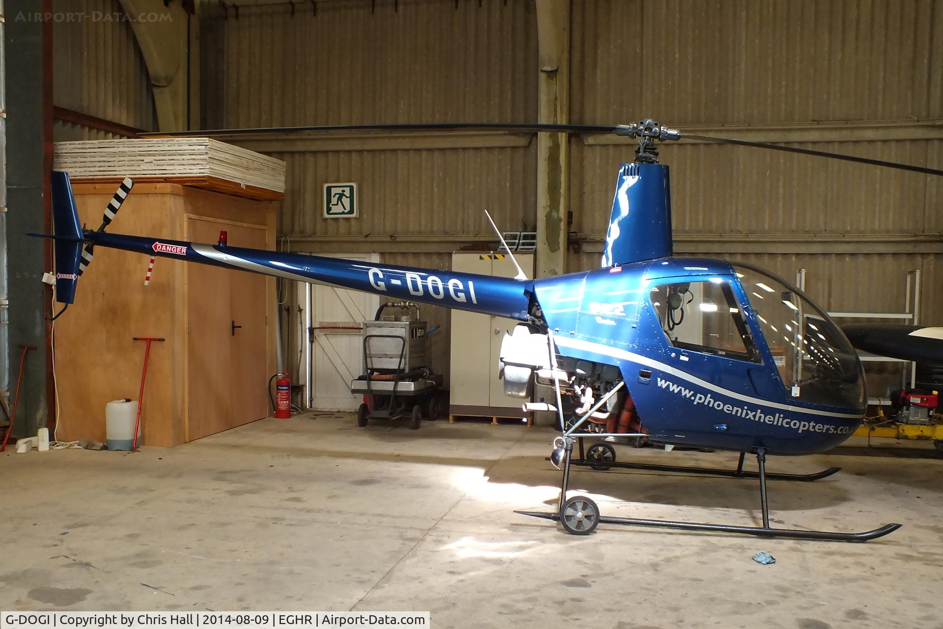 G-DOGI, 1993 Robinson R22 Beta C/N 2389, at Goodwood airfield