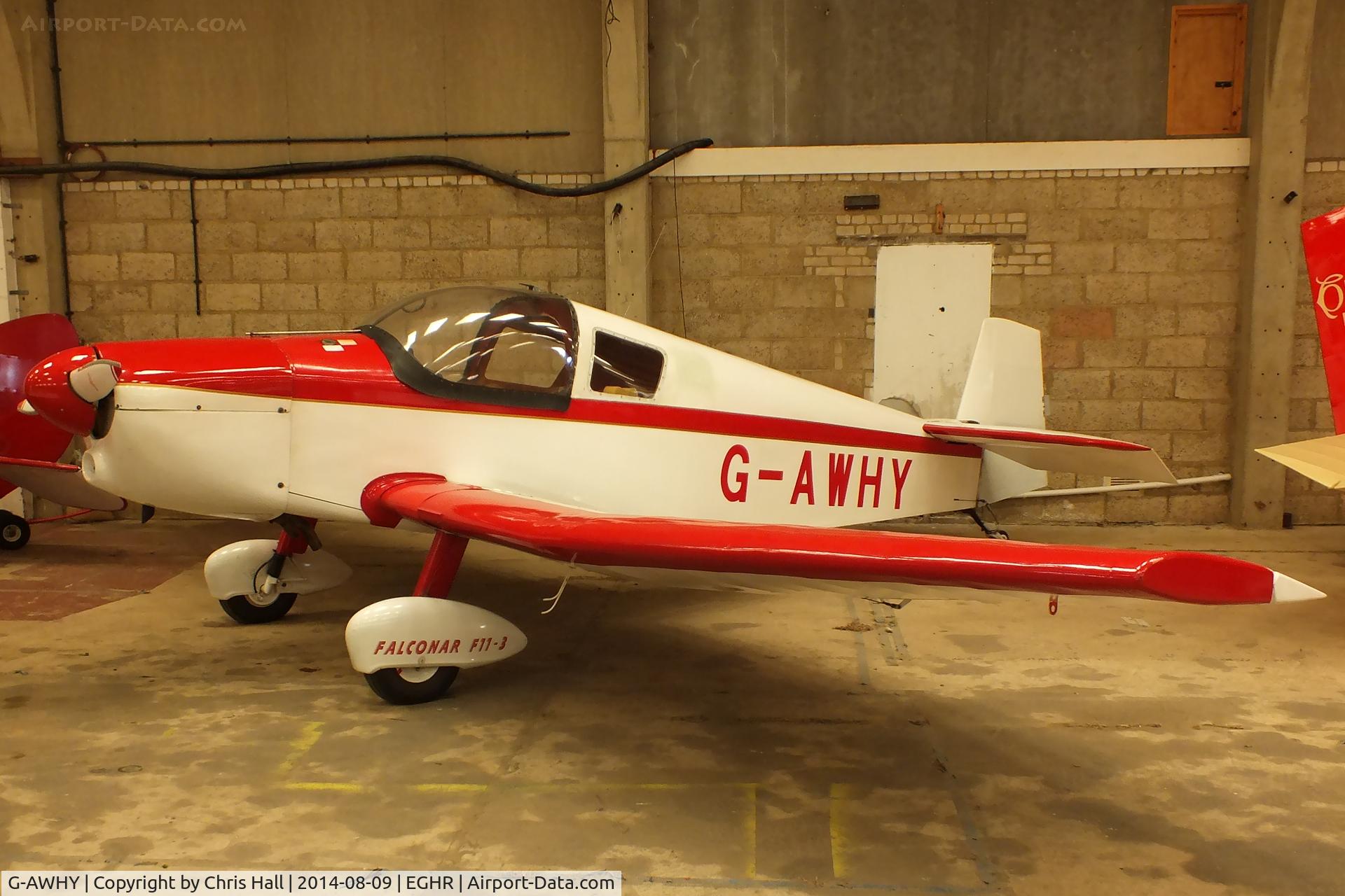 G-AWHY, 1995 Falconar F-11 Sporty C/N PFA 1322, at Goodwood airfield