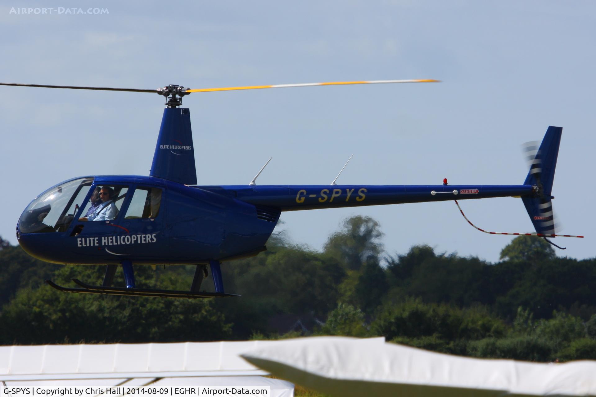 G-SPYS, 2006 Robinson R44 Raven II C/N 11274, at Goodwood airfield