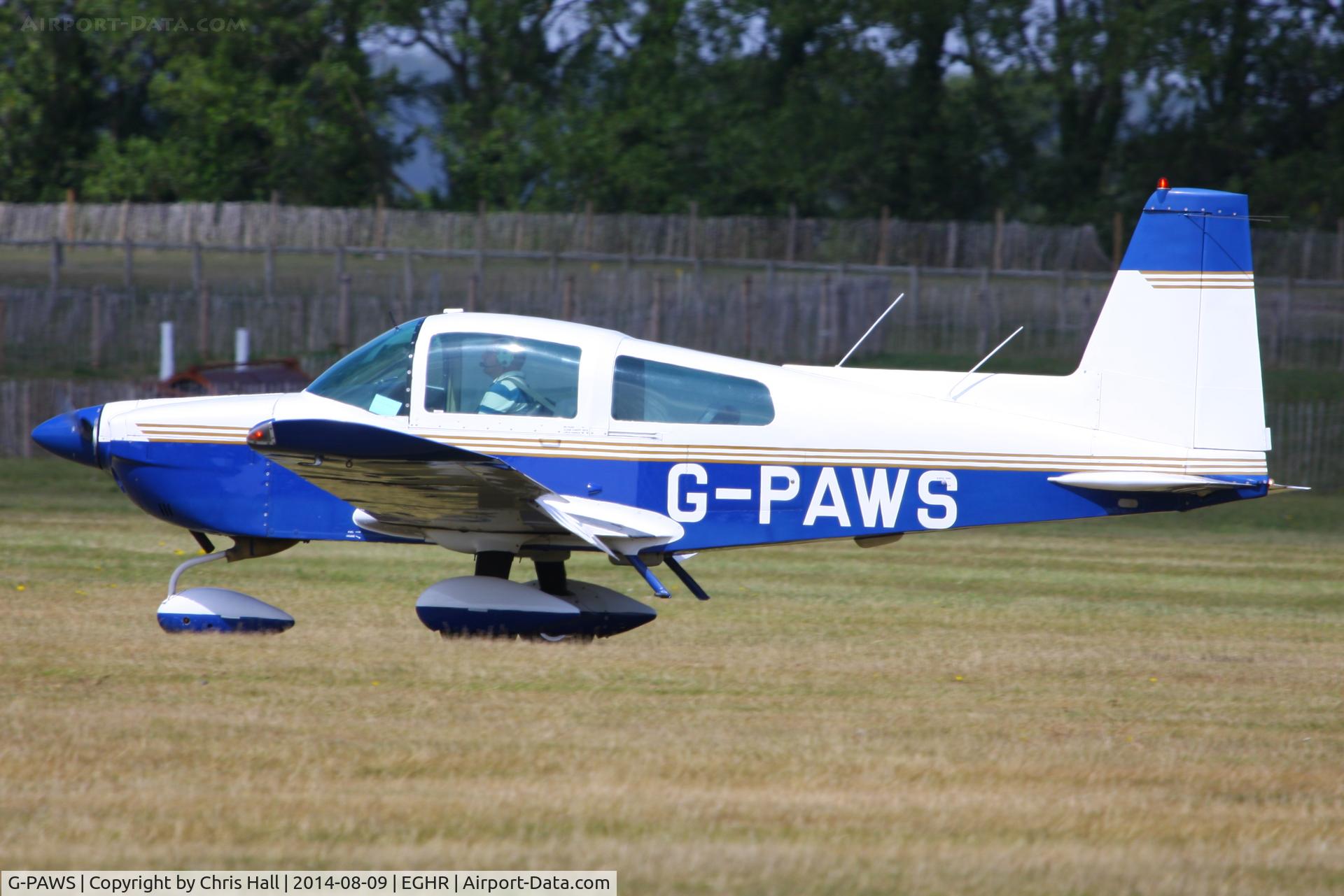 G-PAWS, 1979 Gulfstream American AA-5A Cheetah C/N AA5A-0806, at Goodwood airfield