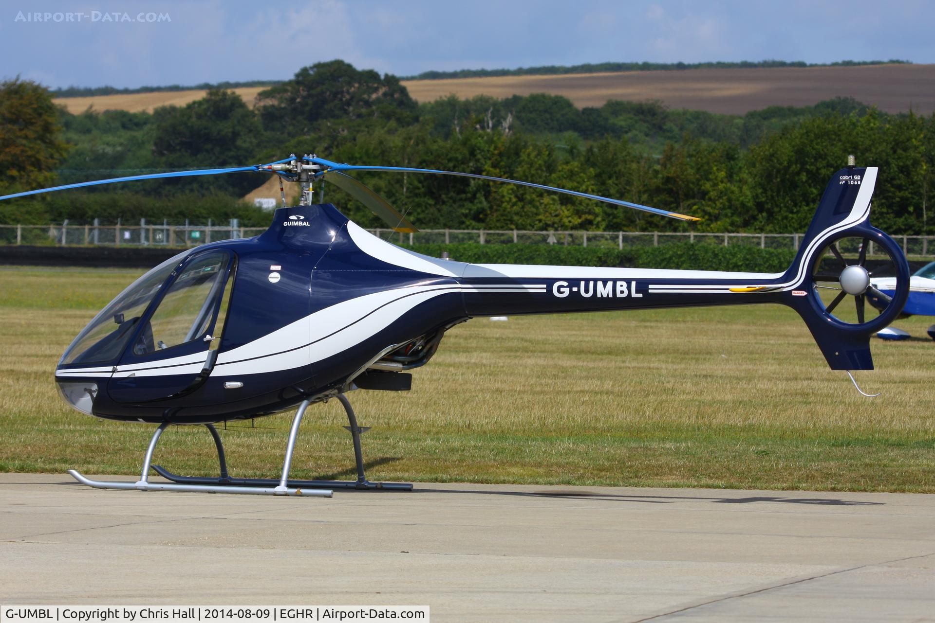 G-UMBL, 2014 Guimbal Cabri G2 C/N 1068, at Goodwood airfield