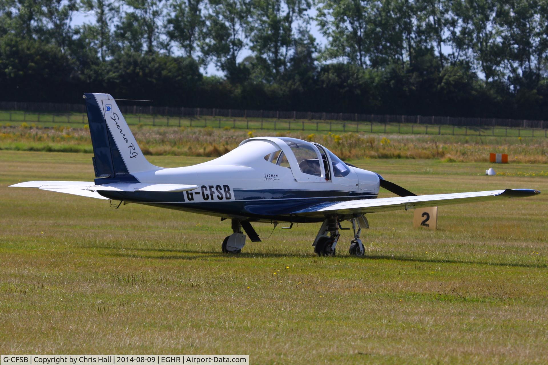 G-CFSB, 2008 Tecnam P-2002RG Sierra C/N LAA 333A-14864, at Goodwood airfield