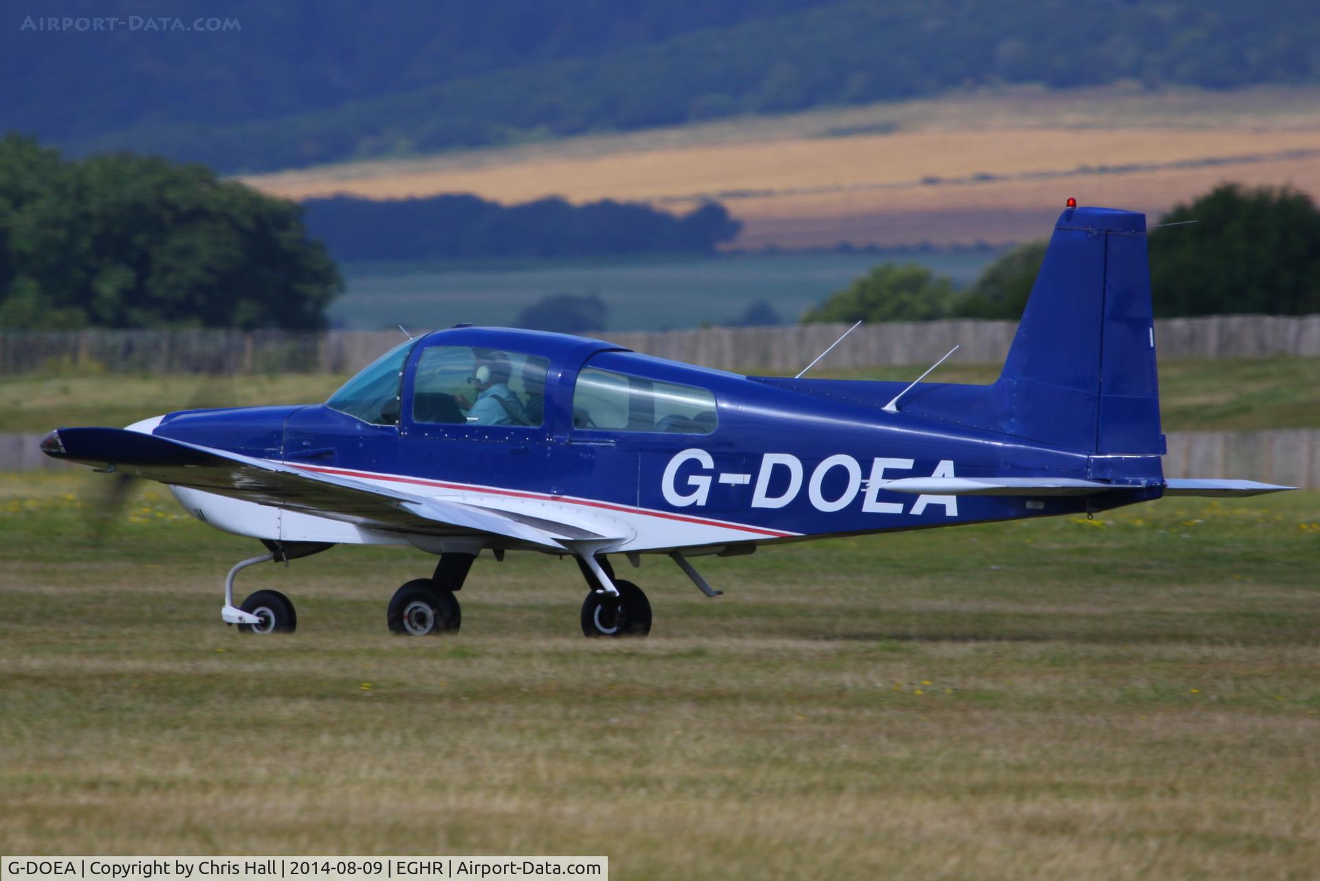 G-DOEA, 1979 Gulfstream American AA-5A Cheetah C/N AA5A-0895, at Goodwood airfield