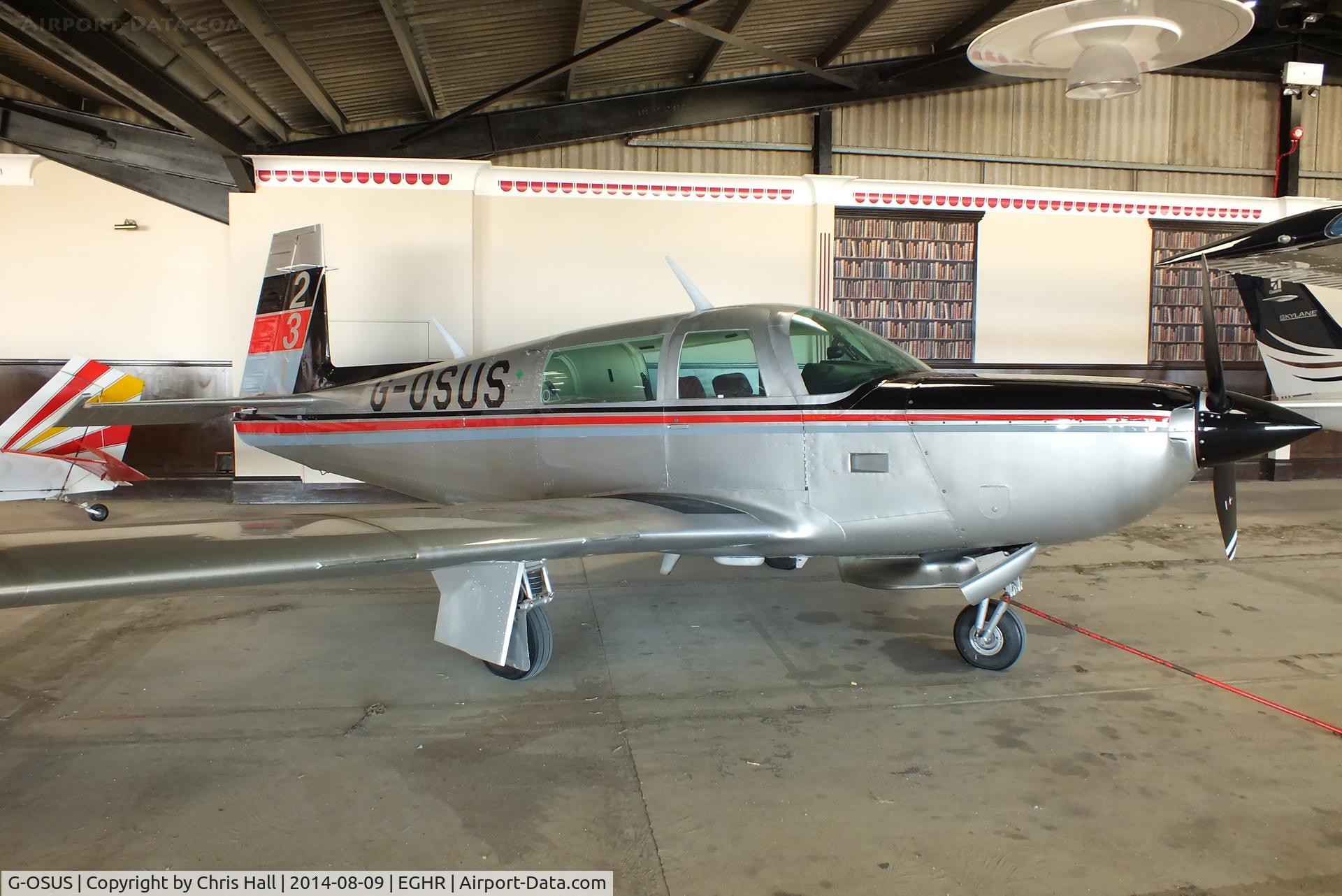 G-OSUS, 1980 Mooney M20K C/N 25-0429, at Goodwood airfield