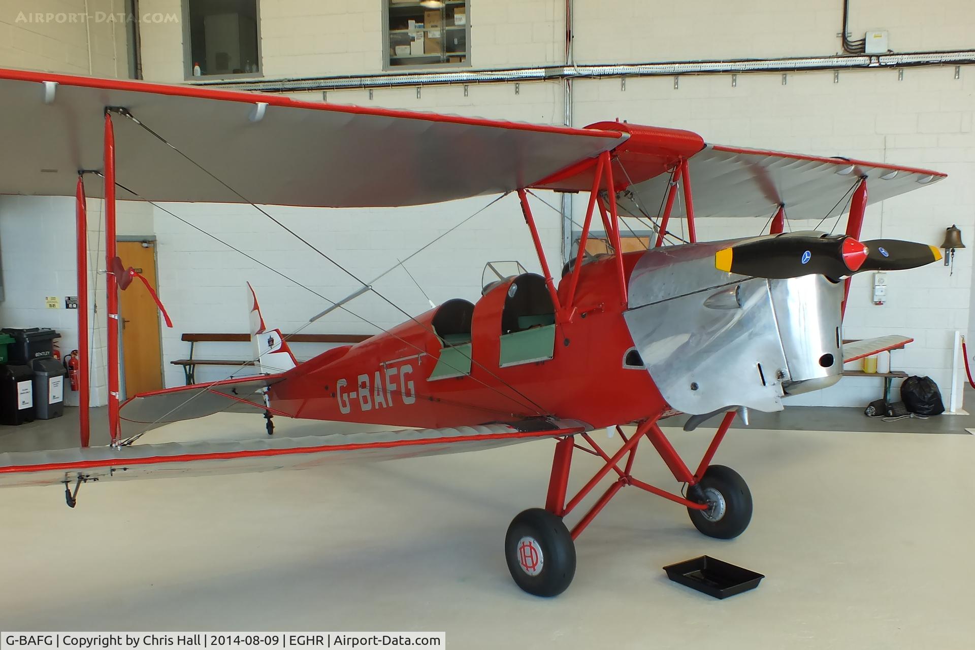G-BAFG, 1943 De Havilland DH-82A Tiger Moth II C/N 85995, at Goodwood airfield