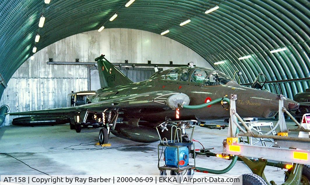 AT-158, 1976 Saab TF-35 Draken C/N 35-1158, AT-158   SAAB TF-35 Draken [351158] (Royal Danish Air Force) Karup~OY 09/06/2000. Named 