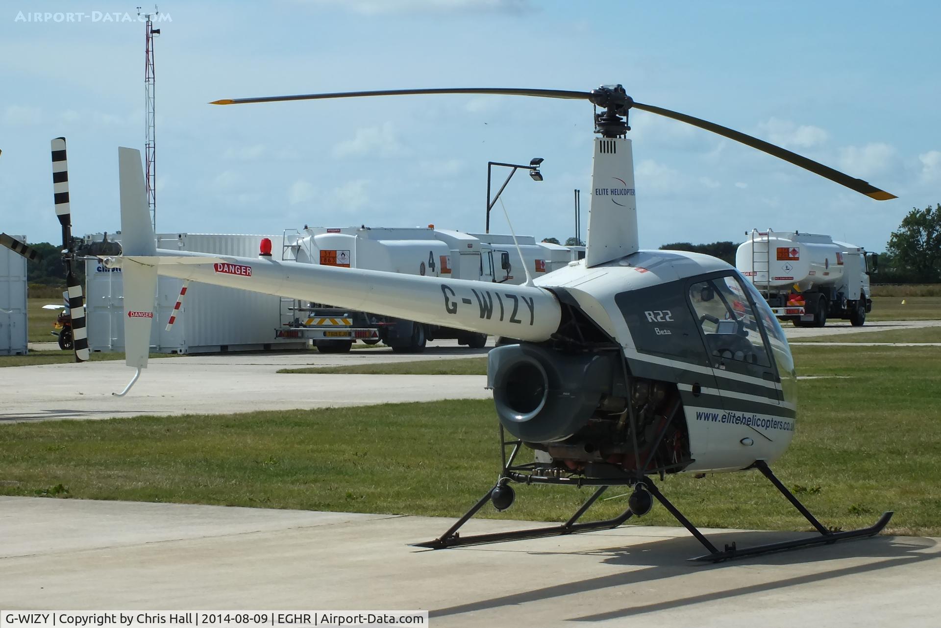 G-WIZY, 1986 Robinson R22 Beta C/N 0566, at Goodwood airfield