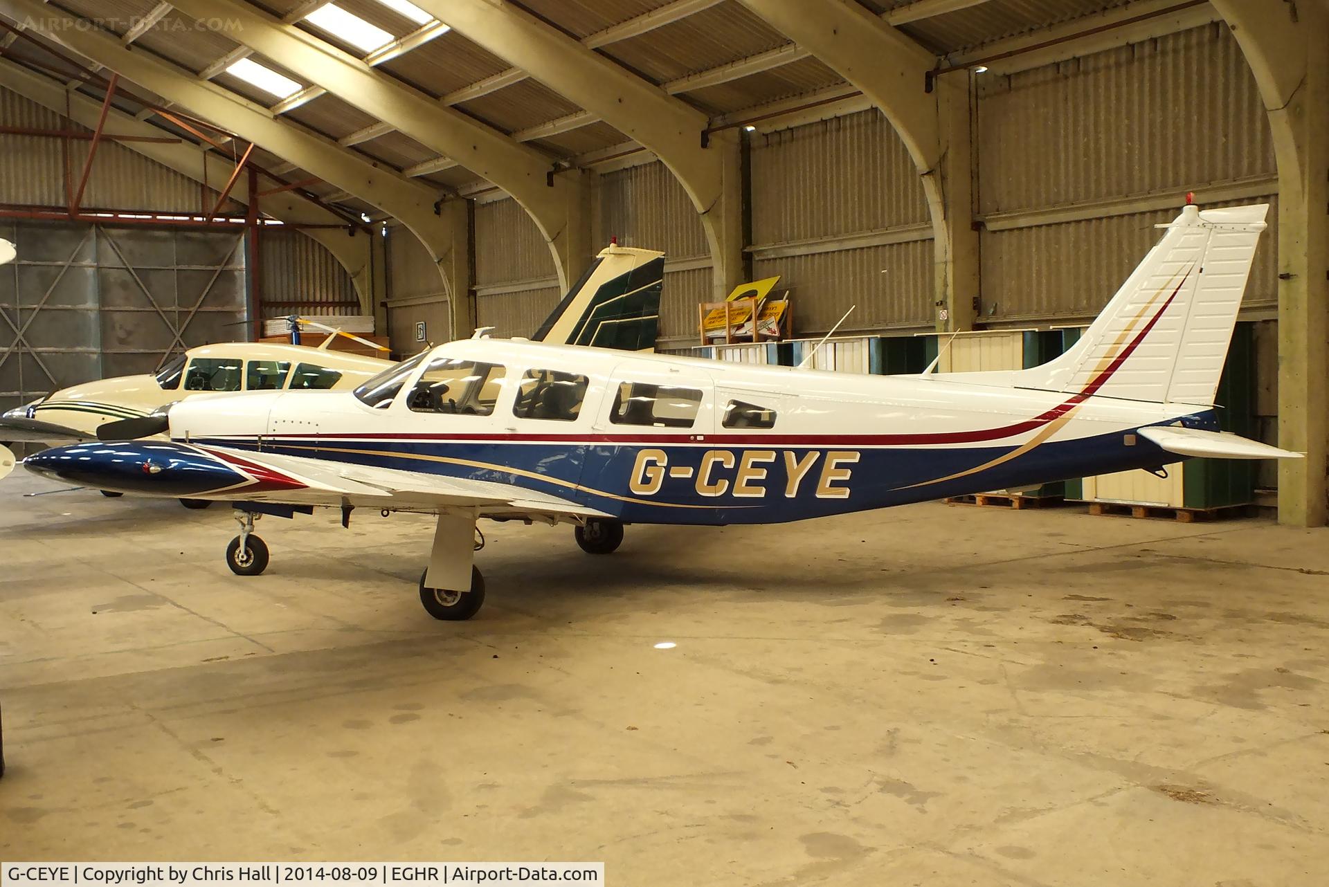 G-CEYE, 1977 Piper PA-32R-300 Cherokee Lance C/N 32R-7780533, at Goodwood airfield