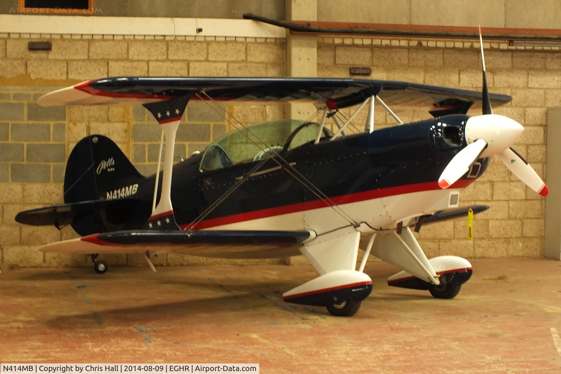 N414MB, 1981 Aerotek Pitts S-2A Special C/N 2236, at Goodwood airfield